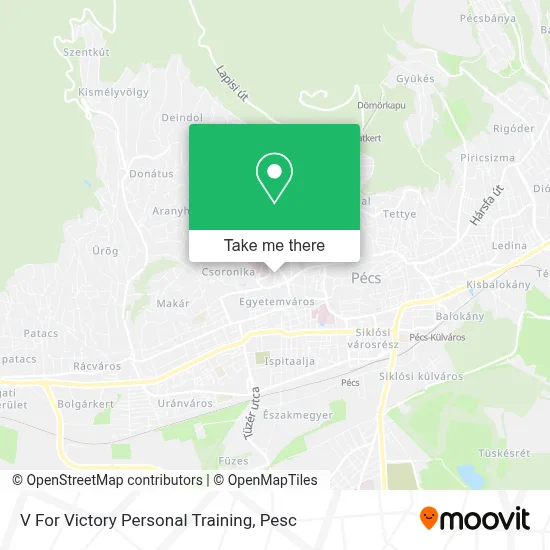 V For Victory Personal Training map