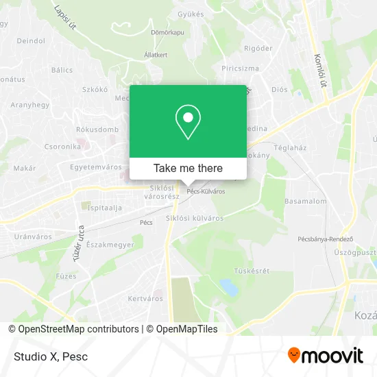 Studio X map