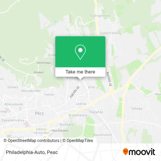 Philadelphia-Auto map