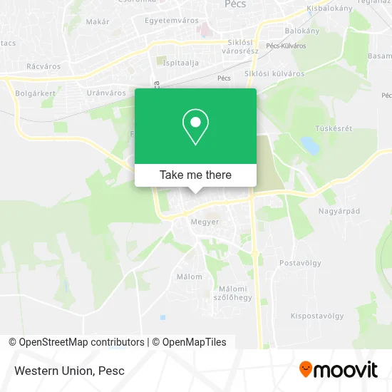 Western Union map