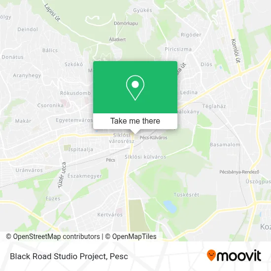 Black Road Studio Project map