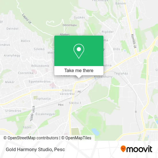 Gold Harmony Studio map
