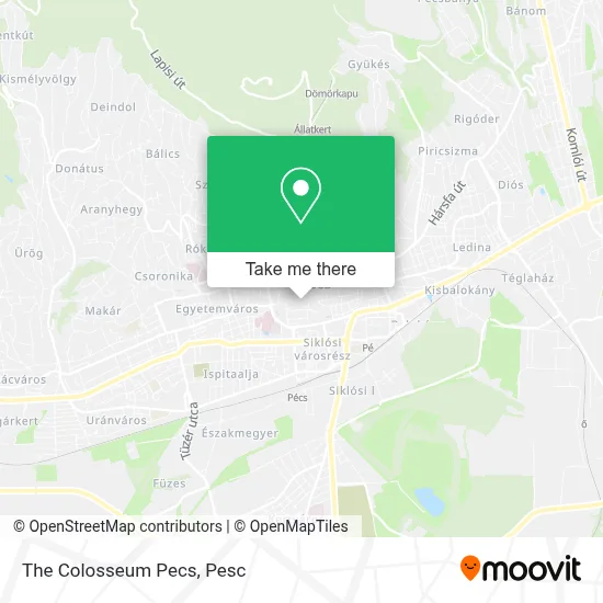 The Colosseum Pecs map