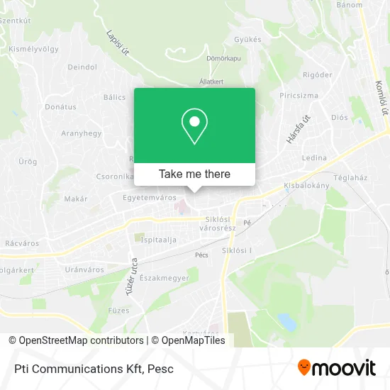 Pti Communications Kft map