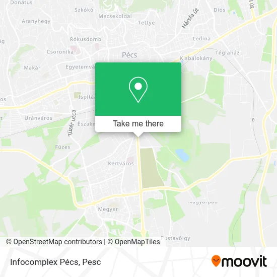 Infocomplex Pécs map