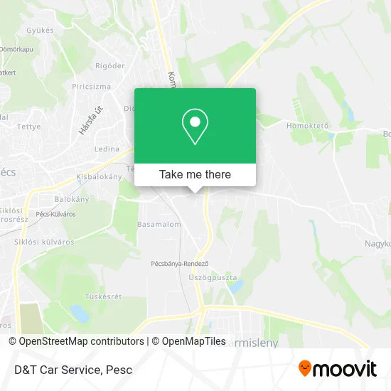 D&T Car Service map