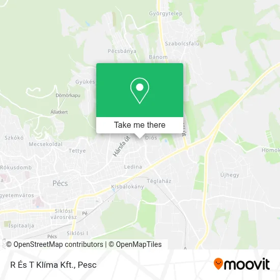 R És T Klíma Kft. map
