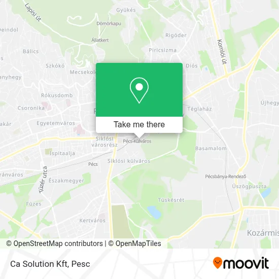 Ca Solution Kft map