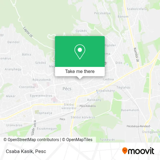 Csaba Kasik map