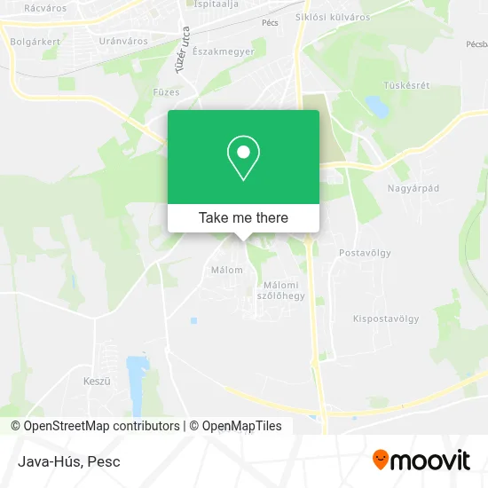 Java-Hús map