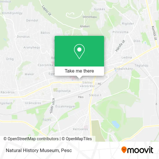 Natural History Museum map