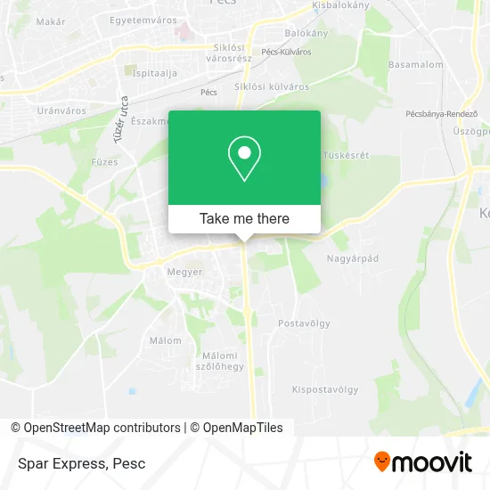 Spar Express map