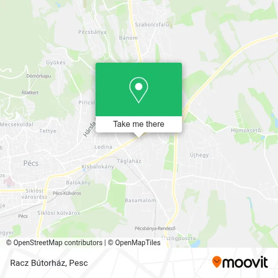 Racz Bútorház map