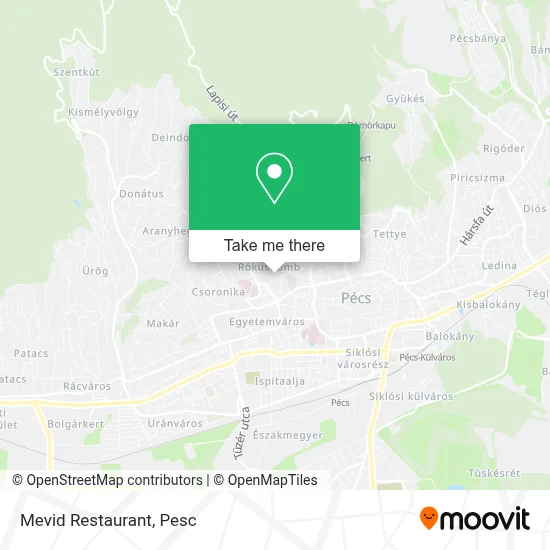 Mevid Restaurant map
