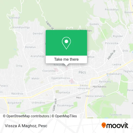 Vissza A Maghoz map
