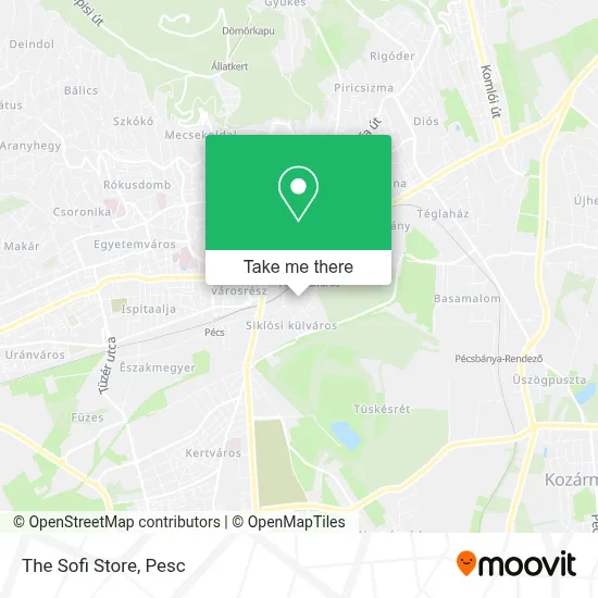 The Sofi Store map