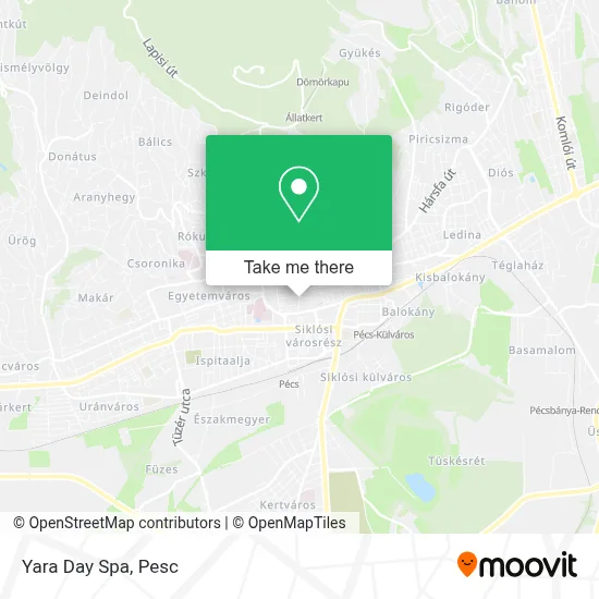 Yara Day Spa map