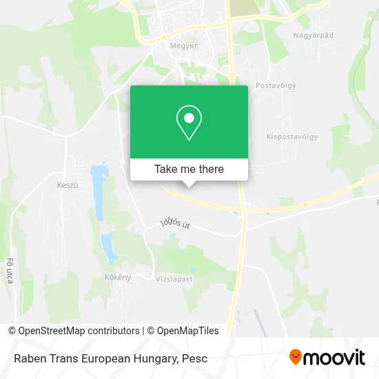 Raben Trans European Hungary map
