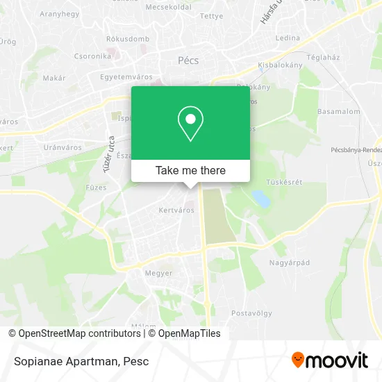 Sopianae Apartman map