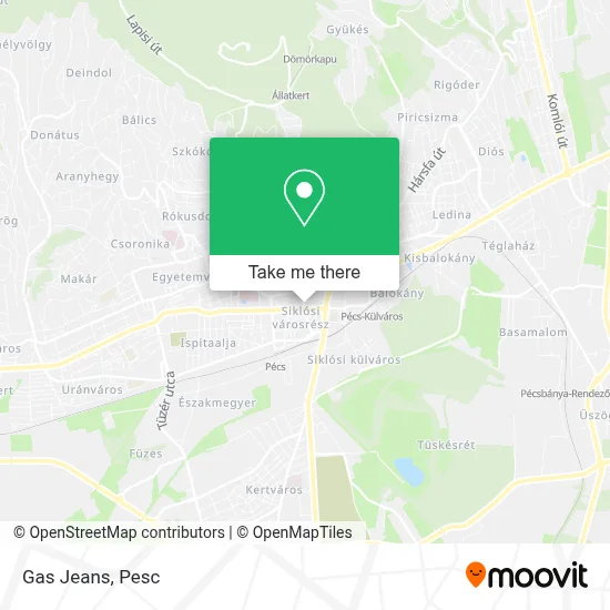 Gas Jeans map