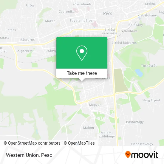 Western Union map