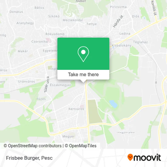 Frisbee Burger map