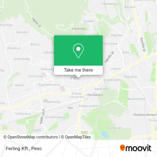 Ferling Kft. map
