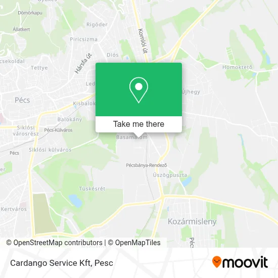Cardango Service Kft map