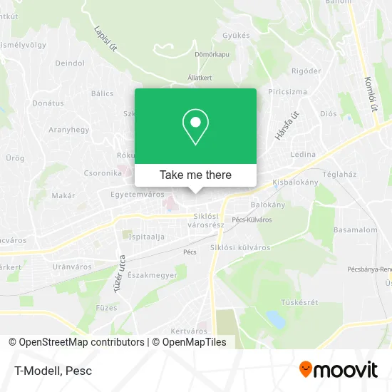 T-Modell map