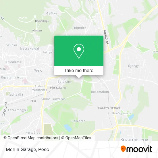 Merlin Garage map