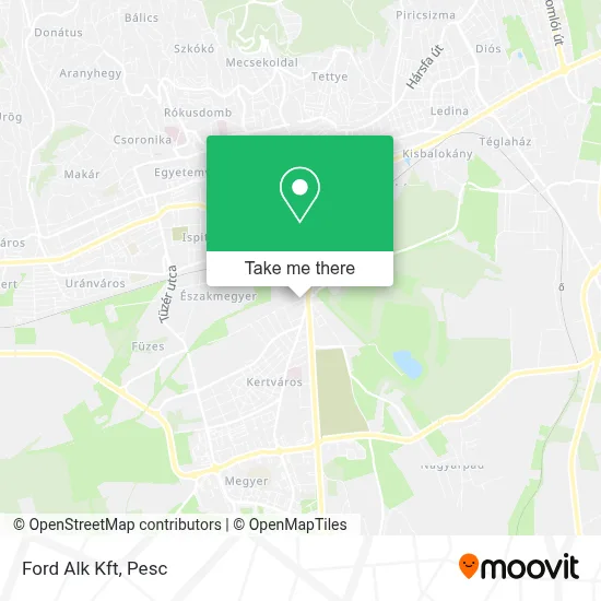 Ford Alk Kft map