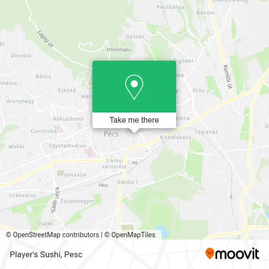 Player's Sushi map