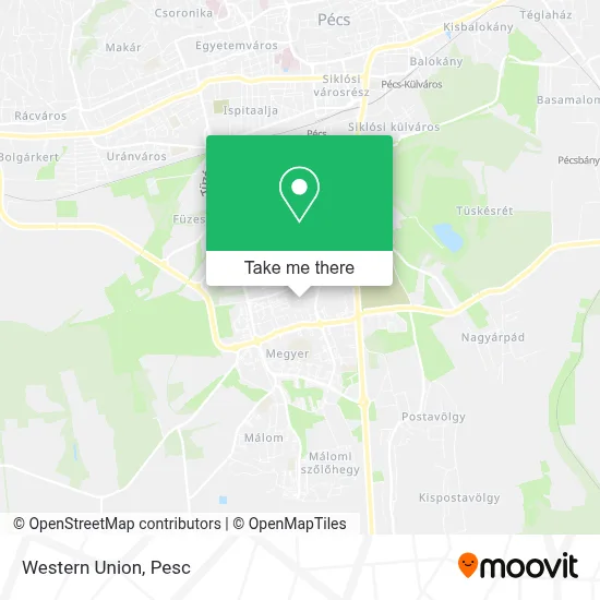 Western Union map