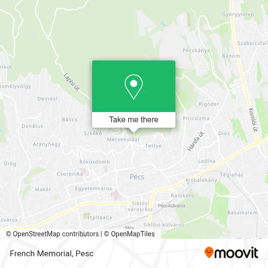French Memorial map