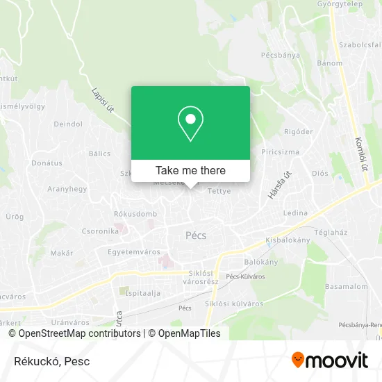 Rékuckó map