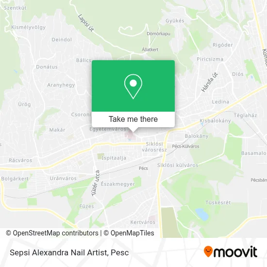 Sepsi Alexandra Nail Artist map