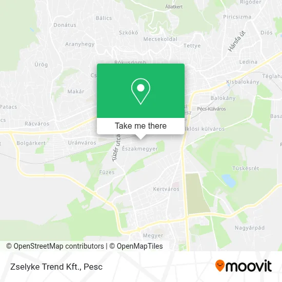 Zselyke Trend Kft. map