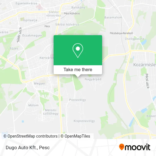 Dugo Auto Kft. map