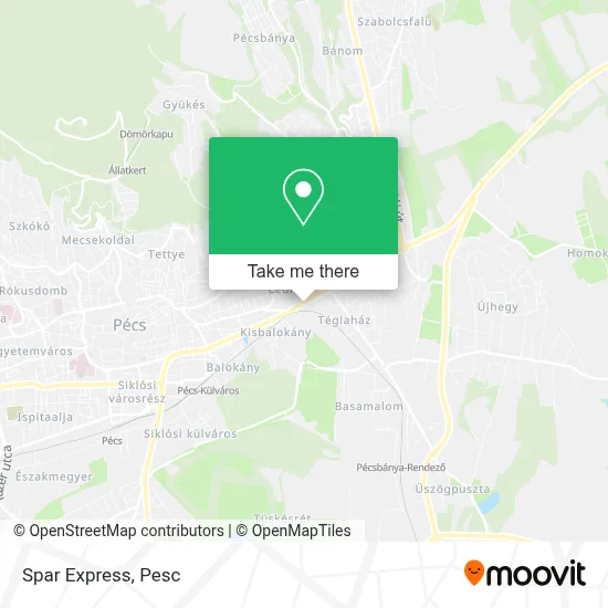 Spar Express map
