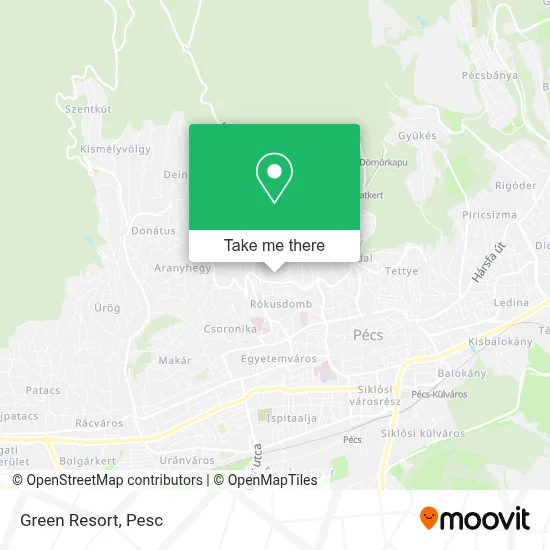 Green Resort map