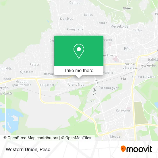 Western Union map