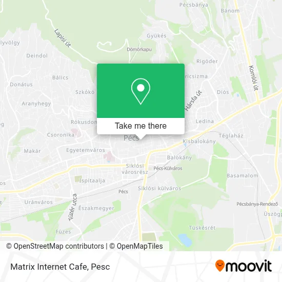 Matrix Internet Cafe map