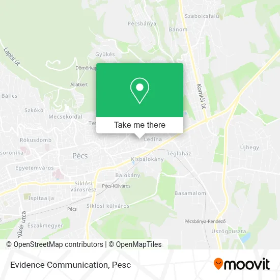 Evidence Communication map