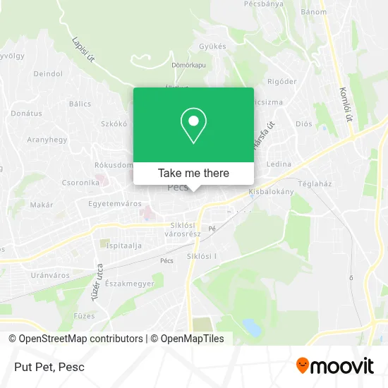 Put Pet map