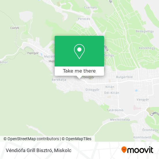 Véndiófa Grill Bisztró map