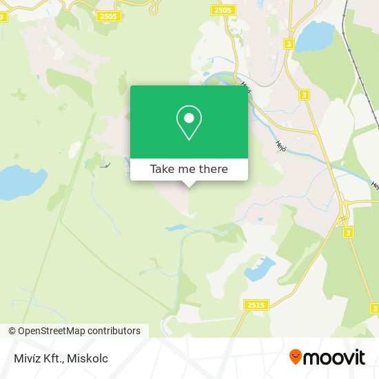 Mivíz Kft. map