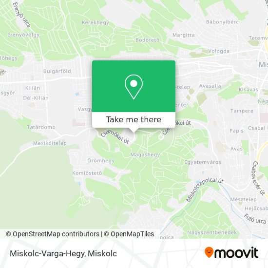 Miskolc-Varga-Hegy map