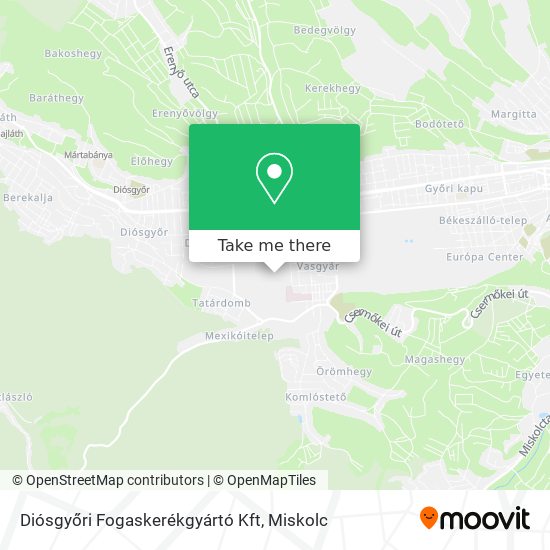 Diósgyőri Fogaskerékgyártó Kft map