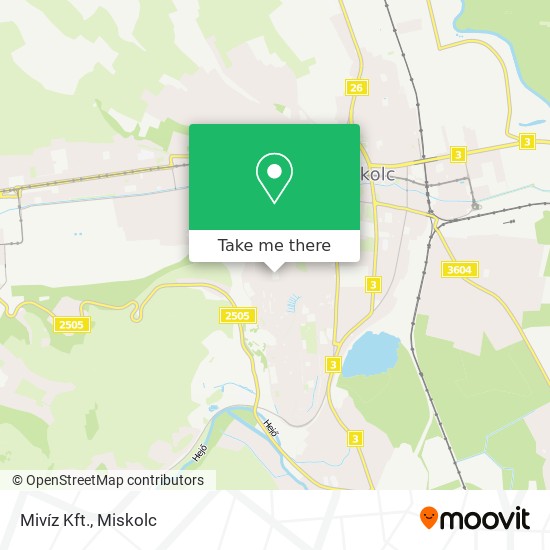 Mivíz Kft. map