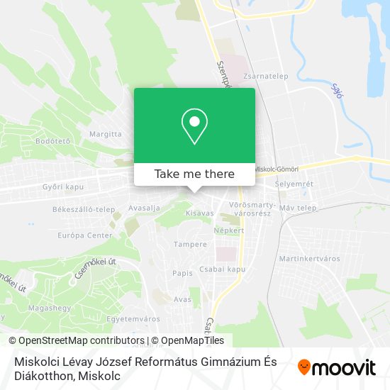 Miskolci Lévay József Református Gimnázium És Diákotthon map